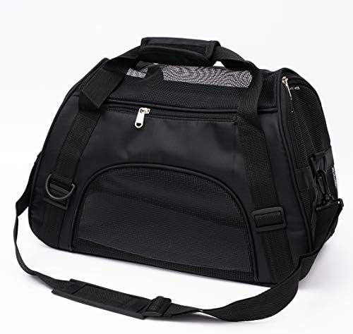 MuchL Pet Carrier Soft-Sided Carriers for Cat Carriers Dog Carrier for Small Medium Cats Dogs Puppies Pet Carrier Airline Approved Cat Dog Pet Travel Carrier (Small, Black) - Image 4