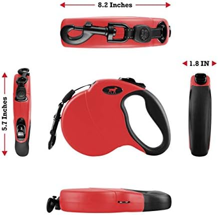 Tuff Pupper Heavy Duty Retractable Dog Leash | 16 ft Dog Leash with Reflective Stitching for Nighttime Safety | One Button Lock and Release | Comfortable Hand Grip | for Dogs Up to 120 lbs - Image 6