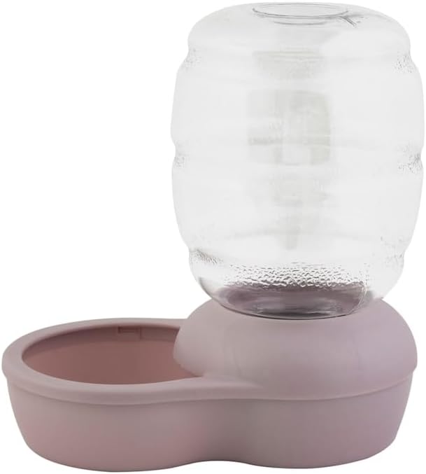 Petmate Violet Replendish Gravity Automatic Pet Waterer Water Dispenser Station for Cats and Dogs 0.5 Gallon