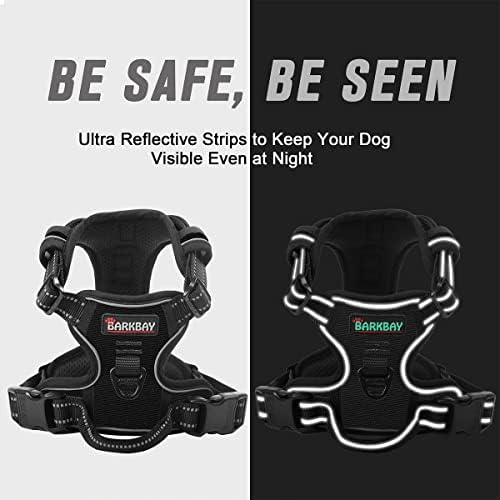 BARKBAY Dog Harness No Pull for Large Dogs Front Back Clips,Dog Vest - Image 5