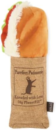 P.L.A.Y. Cute Cat Toys - Feline Frenzy Interactive Kicker Toy, Sandwich Food Themed Catnip Filled Toy, Great for Adult Cats and Kittens - Double Stitched, Recycled Materials, Crinkles (Tuna Baguette) by PLAYPetLifestyleandYou