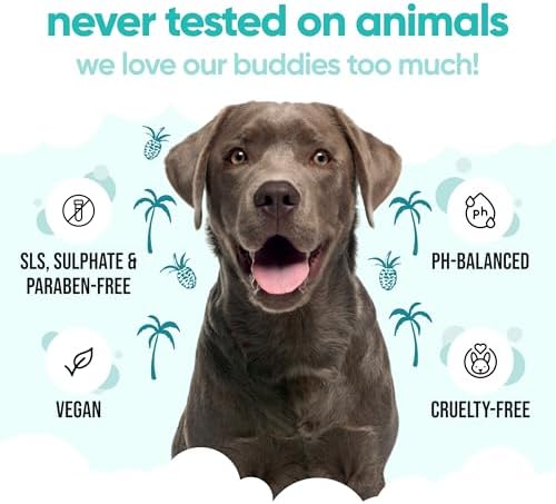 Tropical Dog Shampoo by Buddycare | Deep Cleansing Shampoo for Dogs | Tropical Scented | with Aloe Vera and Pro Vitamin B5 (50.72oz) - Image 5