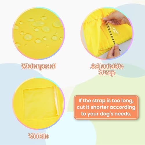 Nanaki Adjustable Shower Caps for Dogs Ears Dog Ear Covers for Bath, Shower Cap Reusable Waterproof Ear Covers for Dogs, Dog Ear Protection for Bath Dog Bath Ear Protection Bathing Grooming Swimming - Image 4