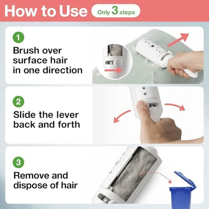 Necoichi Purrfection Neat & Easy Cat Hair Pet Hair Remover, Textured microfibers Trap Fur & lint Fast, Made in Japan - Image 3
