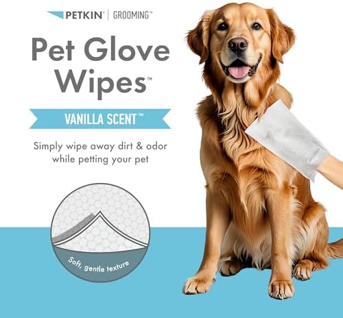 PETKIN PET Glove Wipes Dog and CAT Grooming Wipes, 30 Count - Image 2