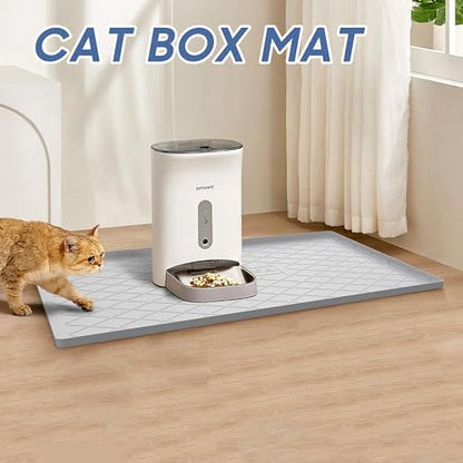 URMONA Pet Food Mat 25 x 22 in, Waterproof Silicone Dog Food Mat Litter Mat - Image 6