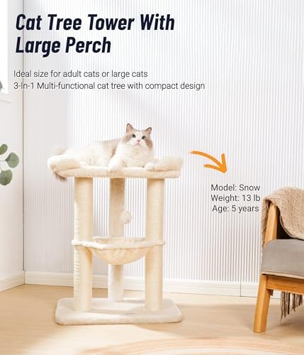 Happi N Pets Cat Tree, Cat Scratching Posts with Large Bed for Big Cats - Image 2
