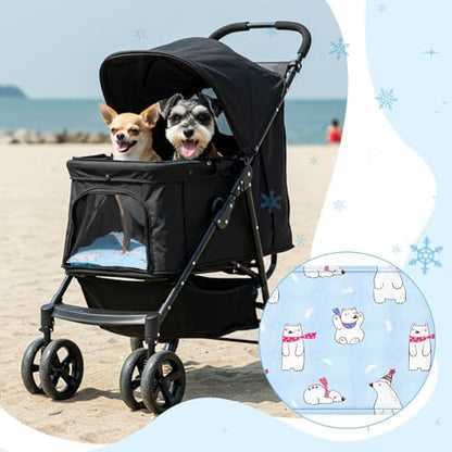 Nuanchu Pet Cooling Mat, Rainbow Bear, 11.81 x 19.69 Inches, 1 Pcs - Image 3