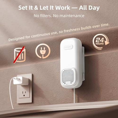 uahpet Cat Litter Deodorizer, No Ozone Air Purifier Plug in, Nano-Tech Cat Odor Eliminator for Litter Box, Filterless Odor Remover with 5ft Cord, Safe & Quiet Air Freshener for Pet Homes - Image 6
