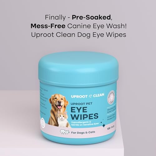 Uproot Clean Cat & Dog Eye Wipes: Hypoallergenic Eye Wipes for Dogs, 100ct. - Image 2