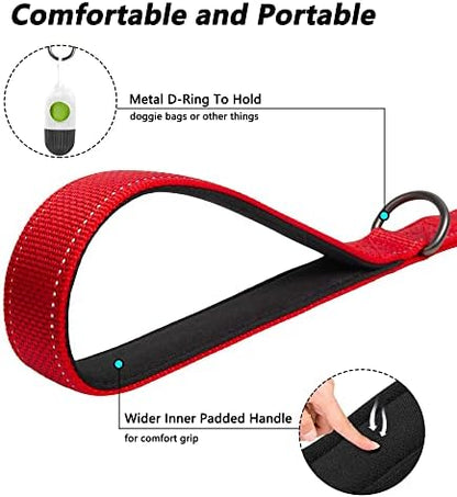 PetiFine 4FT Heavy Duty Dog Leash with Soft Padded Double Handle - Image 2