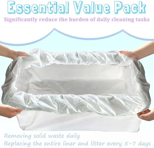 PurifyLogix 16pcs Jumbo Drawstring Leakproof Liners for IRIS Cat Litter Box - Image 7