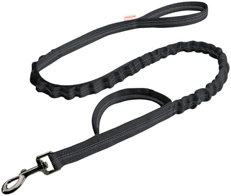 FOVRLZSE Bungee Dog Leash, 4FT–5FT Adjustable, Black by FOVRLZSE