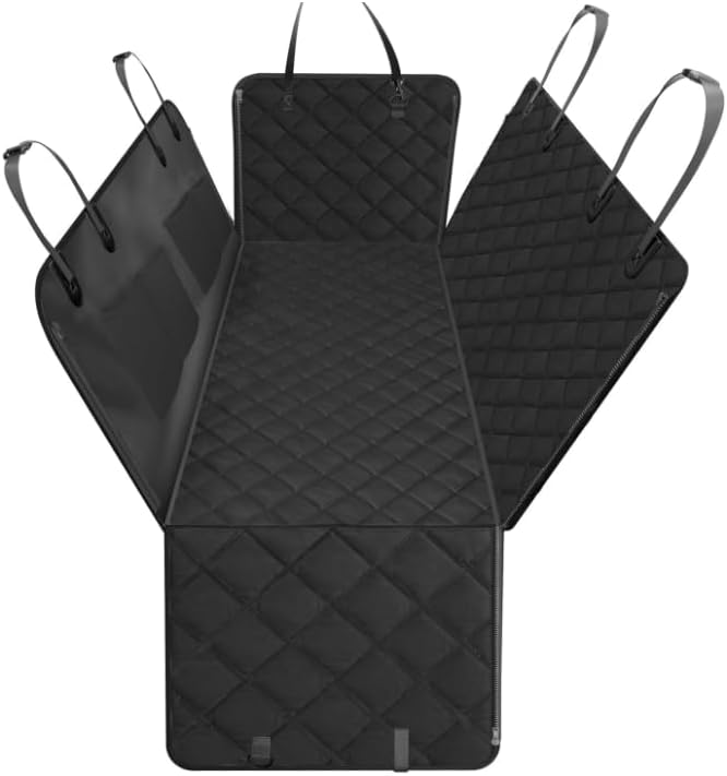 Dog Floor Hammock for Full Size Crew Cab Trucks with Fold Up Seats,Truck Back Seat Cover for Dogs