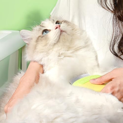 Cat Brush for Shedding – Dual-Function Cat Comb & Small Dog Brush, Furminator for Cats, Fresh Design for Grooming (Yellow) - Image 6
