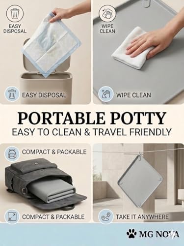 Silicone Pee Pad Holder for Dogs, 24 x 24 Inch Waterproof Non-Slip Pee Pad Tray with Raised Edge, Adjustable Slots Fit 21 to 25 Inch Pads, Reusable Floor Protector for Puppies - Image 4