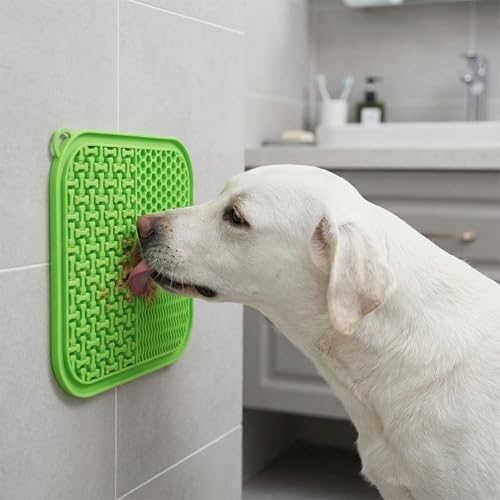 2-Pack Lick Mats for Dogs and Cats – 7.8" Silicone Slow Feeder with Strong Suction Cups, Non-Slip Anxiety Relief & Boredom Buster for Grooming, Peanut Butter Lick Pad | Dishwasher Safe - Image 4