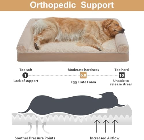 BFPETHOME Orthopedic Washable XLarge Dog Bed for Senior Dog Cozy Sleep - Image 2