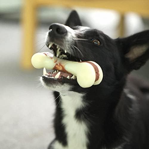 Tikaton Indestructible Dog Chew Toys for Aggressive Chewers, Beef Flavor Durable Dog Teething Chew Toys Bones for Large/Medium/Small Puppies - Image 5