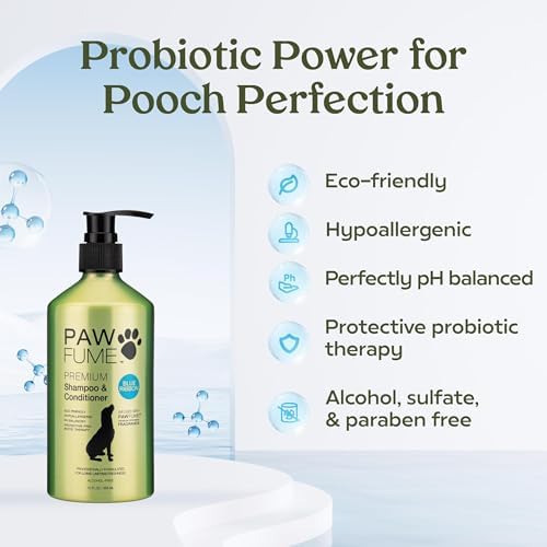 PAWFUME Dog Shampoo and Conditioner, Blue Ribbon, 1-Pack - Image 3