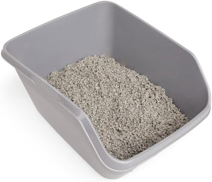 So Phresh Scatter Shield High-Back Litter Box Grey Large 18.5" L X 15" W X 8.5" H