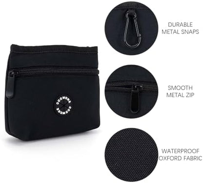 Dog Treat Pouch with Pet Training Clicker, Detachable Dog Puppy Training Treat Bag, 900D Oxford Cloth Magnetic Closure Small Dog Poop Bag Holder for Travel or Outdoor Use - Image 6