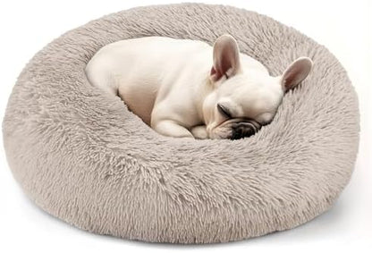Hoewina Dog & Cat Bed, 20in Cat Beds for Indoor Cats (Brown) by Hoewina