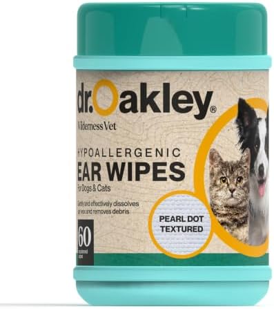 Dr. Oakley Soothing Dog Ear Wipes Cleaner for Dogs & Cats, Dog Ear Wipes for Cleaning - Image 2