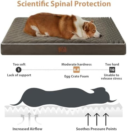 WNPETHOME Orthopedic Waterproof Large Dog Bed for Crate Cozy Sleep - Image 3