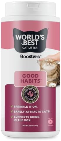 World's Best Cat Litter Boosters Good Habits Additive, 18 oz Canister by WorldsBestCatLitter