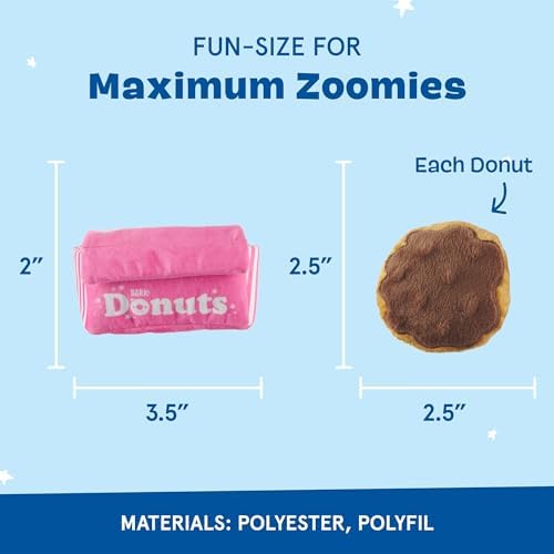 BarkBox Barker's Dozen Donuts 4-in-1 Interactive Plush Dog Toy - Image 3