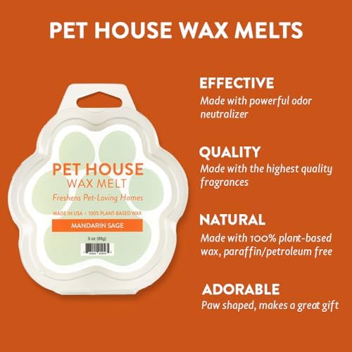 Mandarin Sage Scented Wax Melts Plant-Based Wax, 2 Pack Pet House - Image 2