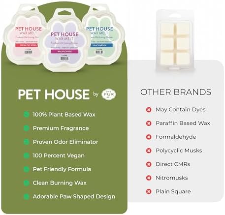 Lemongrass Spring and Summer Wax Melts Plant-Based Wax, Pet House - Image 3