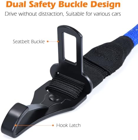 PetBonus Dog Seat Belt for Car, Durable Rope Dog Car Harness for Vehicle - Image 2