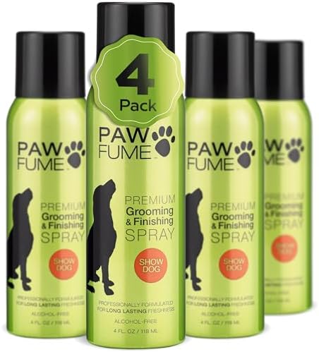 PAWFUME Dog Cologne Spray Grooming & Finishing, Show Dog, 4-Pack by Pawfume