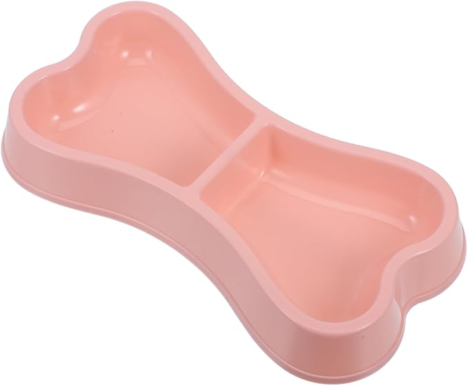 Pet Bowl Cat Water Bowls Dog Food Container Practical Dog Bowl Food Holder Feeding Bowls Double Puppy Feeder Small and Medium s The Plastic