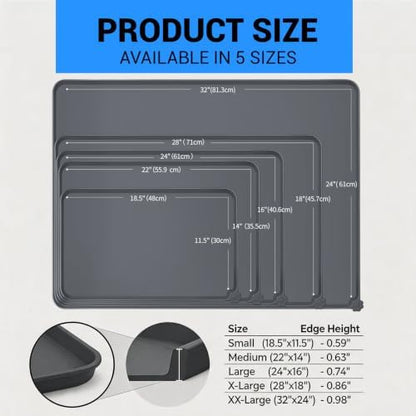 Reopet Silicone Pet Feeding Mat - Waterproof & Non-Slip Dog Cat Placemat - Image 3