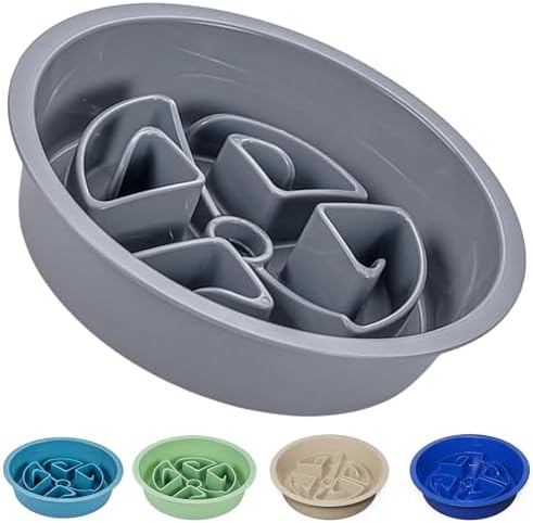 AVERYDAY Slow Feeder Dog Bowls for Large Breeds Fits Raised Feeding Station, Puzzle Dog Food Bowls to Slow Down Eating, Dogs Feeding Bowl with Non-Slip, Slows Feeder Pet Bowl for Wet and Dry Food by YourAveryDay