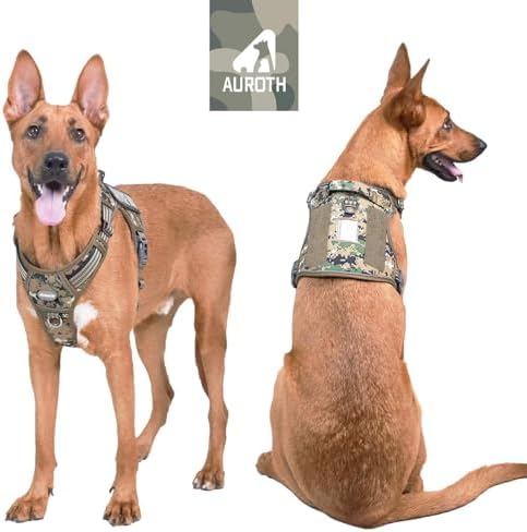 AUROTH Tactical Dog Harness for Extra Large Dogs, Heavy Duty No Pull Vest - Image 3