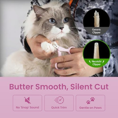 Necoichi Purrcision Stainless Steel Cat Nail Clipper, Made in Japan (Lilac) - Image 4
