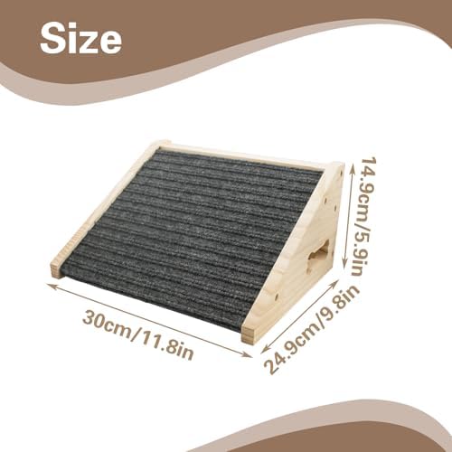 Dog Ramp for Stairs, Wooden Low-Angled Pet Ramps (1 Pack) - Image 2