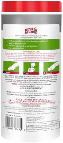 Nature's Miracle Cat Litter Box Odor Deodorizer Powder, 20 oz - Image 2