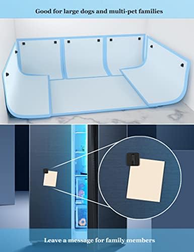 Pee Pad Holder for Dogs Potty Training Pad Magnetic Wall Holder for Leg-Lifting Dogs & Marking in The House Compatible with Any Size of Puppy Pee Pads (Black) - Image 6