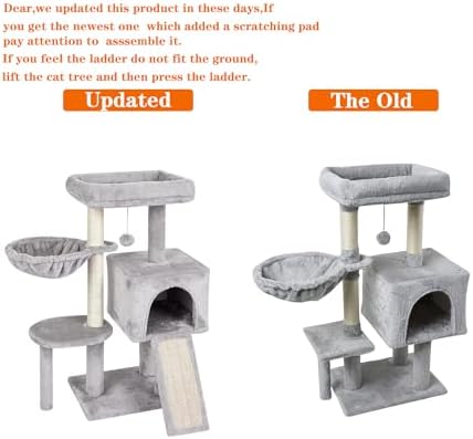 Cute Cat Tree Kitten Cat Tower Condo Furniture Scratching Posts Hammock G - Image 4