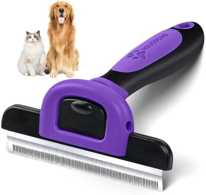 MIU COLOR Pet Grooming Brush, Deshedding Tool for Dogs & Cats, Purple by MIUCOLOR
