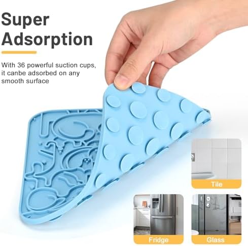 Lick Mat for Dogs,Lick Pads for Cats with Suction Cups- Large&Small Pet - Image 3