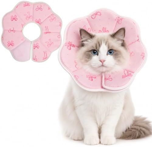 Avont Cat Cone L Adjustable Soft E-Collar, Bow by Avont