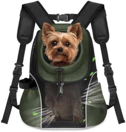 WOYYHO Pet Dog Carrier Backpack, Ventilated Mesh Small Dog Front Backpack by WOYYHO