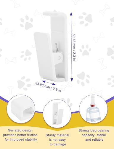 CAPHONT 6 Pcs Potty Training Dog Pee Pad Holder, White - Image 2