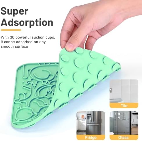 Lick Mat for Dogs,Lick Pads for Cats with Suction Cups- Large&Small Pet - Image 3